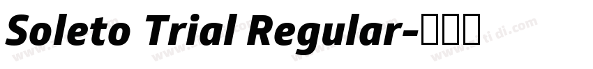 Soleto Trial Regular字体转换